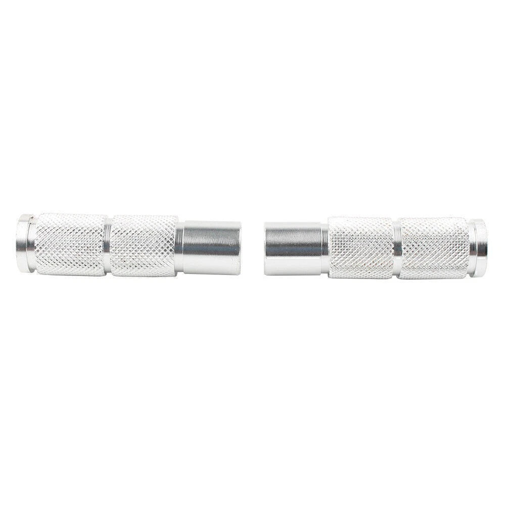 CNC Silver Rear Foot Pegs for Universal Motorcycle
