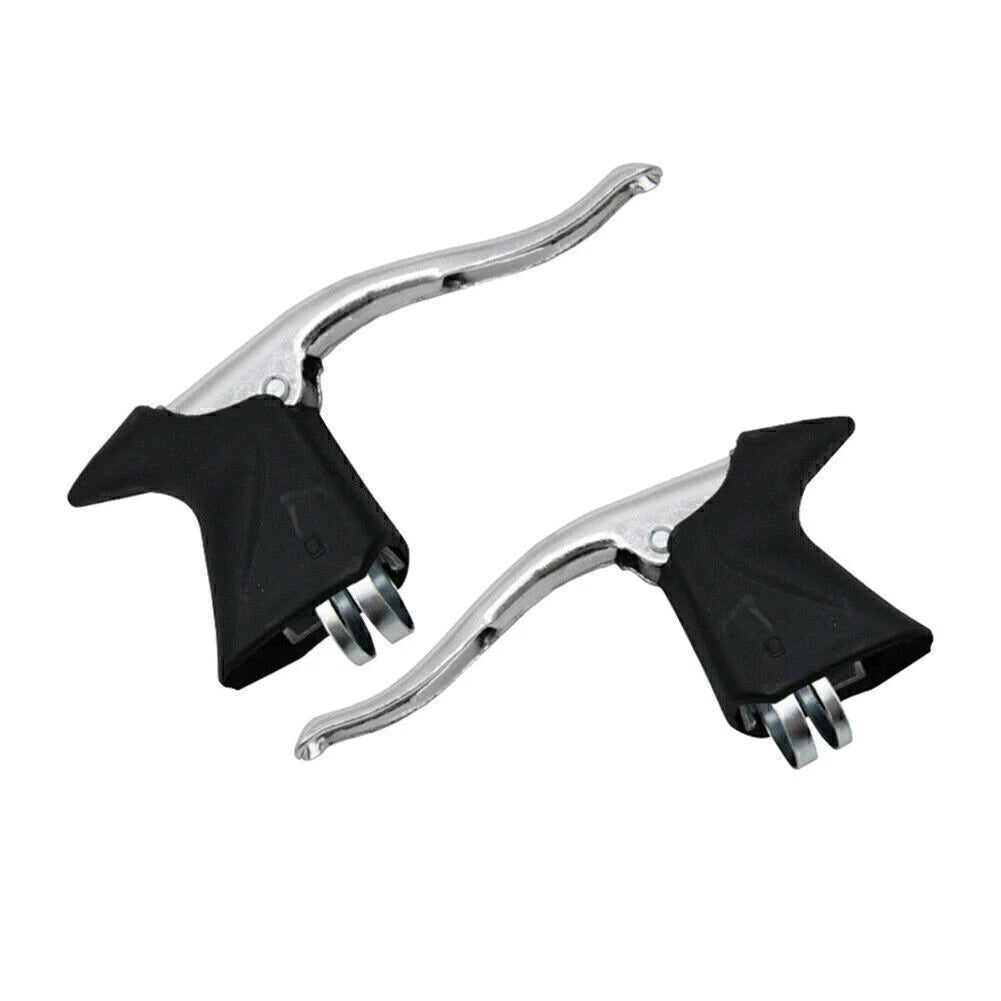 Aluminum Alloy Brake Levers Set for Road/Fixed Gear Bicycle 22.2-23.8mm