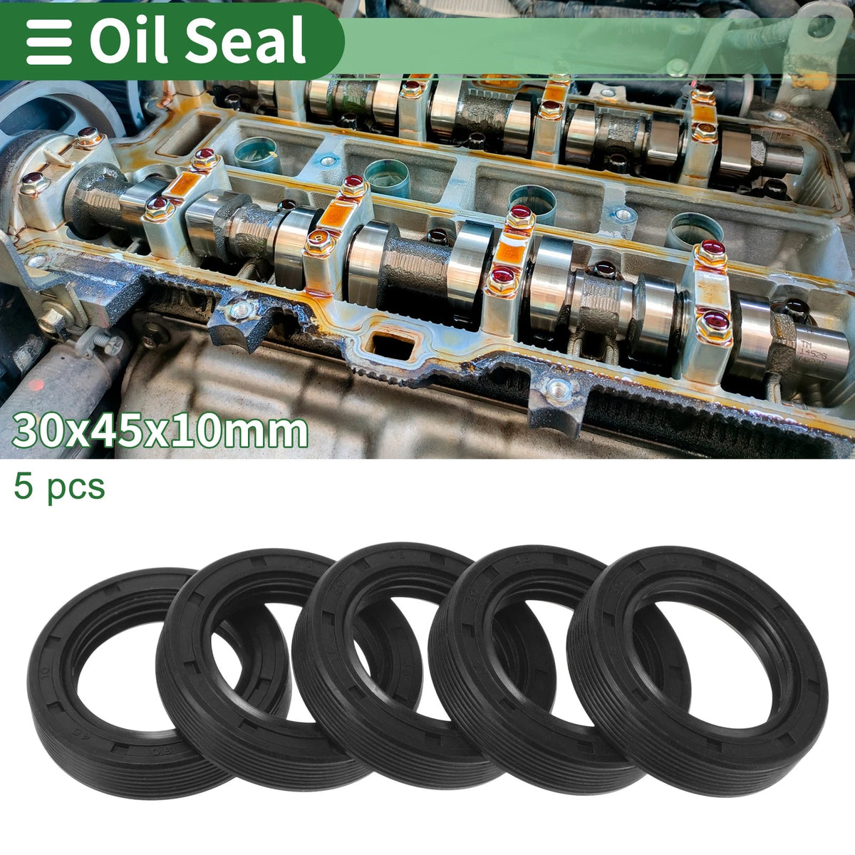 Oil Seal 5 Pcs 30x45x10mm Lip Seal Ring for TG4