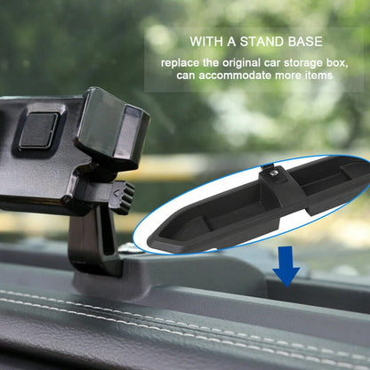 Phone Holder Mount With Storage Box Tray for Jeep Wrangler JL JT (2018–2024)