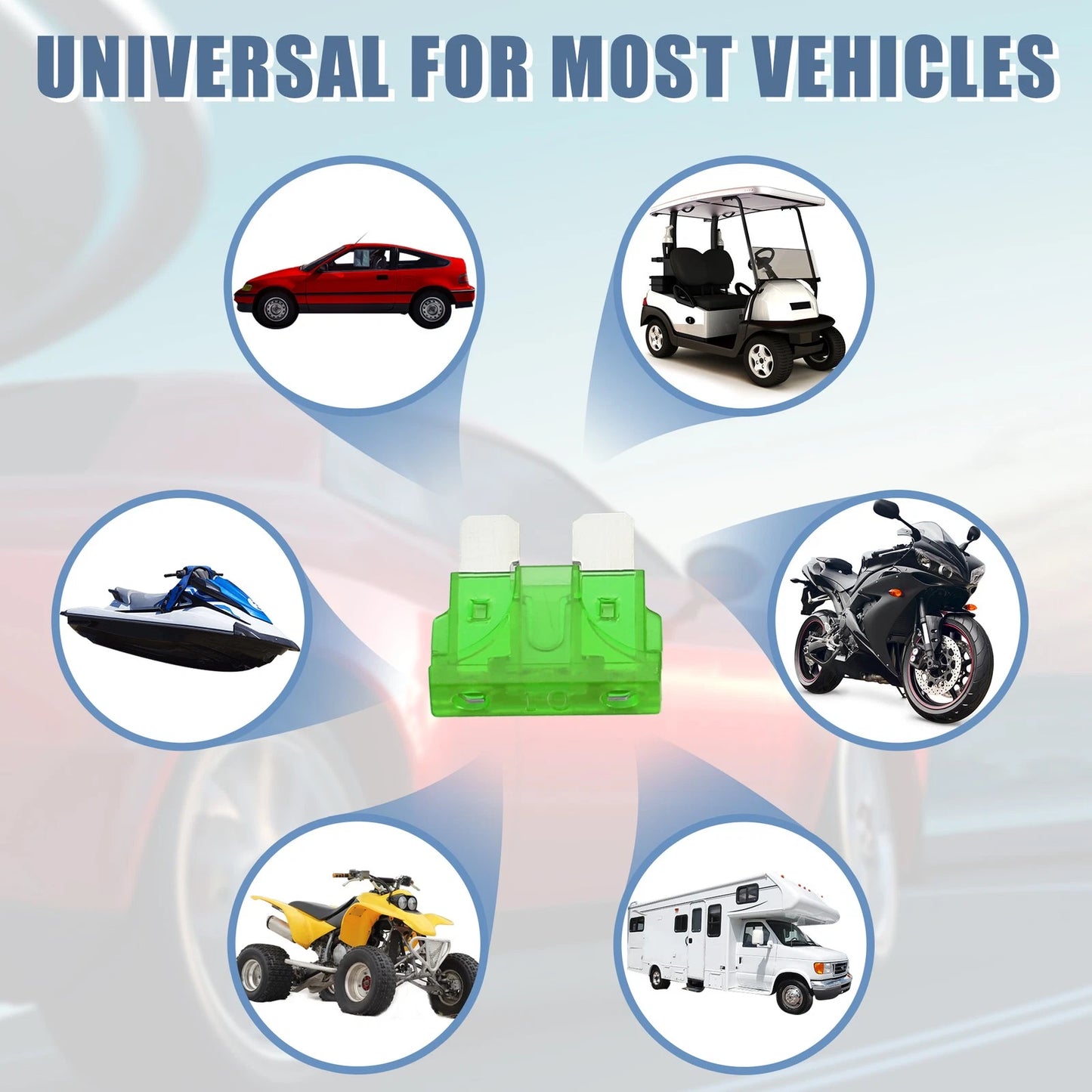 30A Low Profile Mini Fuse Adapter for Cars
