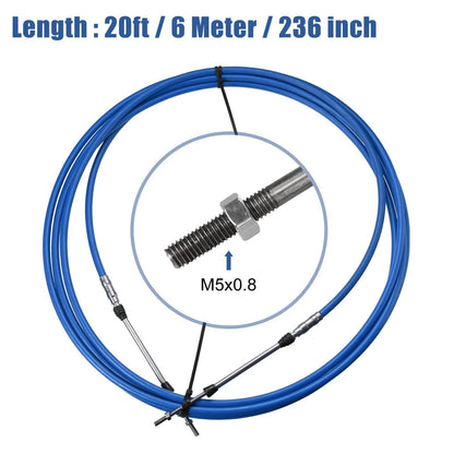 Remote Control Box Cable 1x 20ft 236in for Yamaha Blue