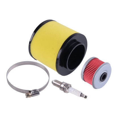 Air Oil Filter & Spark Plug Tuning Kit for Honda Recon 250 TRX250TE (2002-2004)