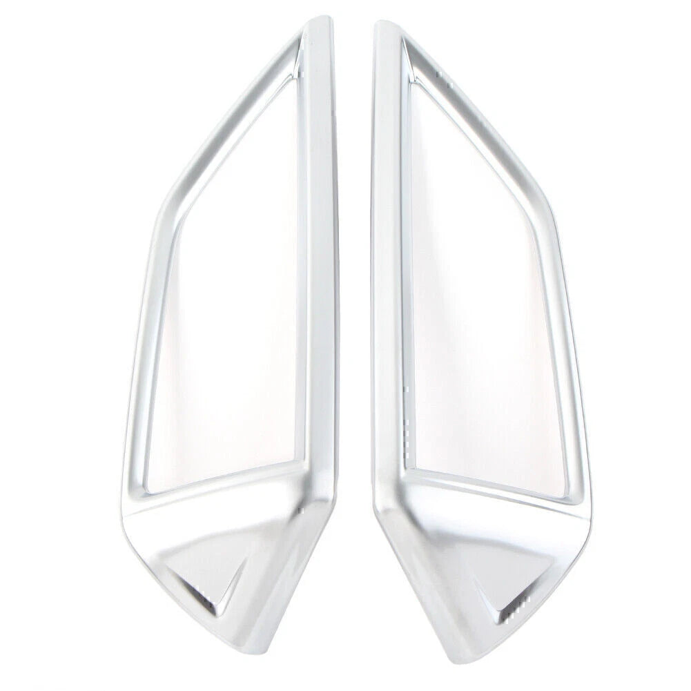 Matte Silver Front Middle Air Vent Covers for Subaru Forester (2019-2022)