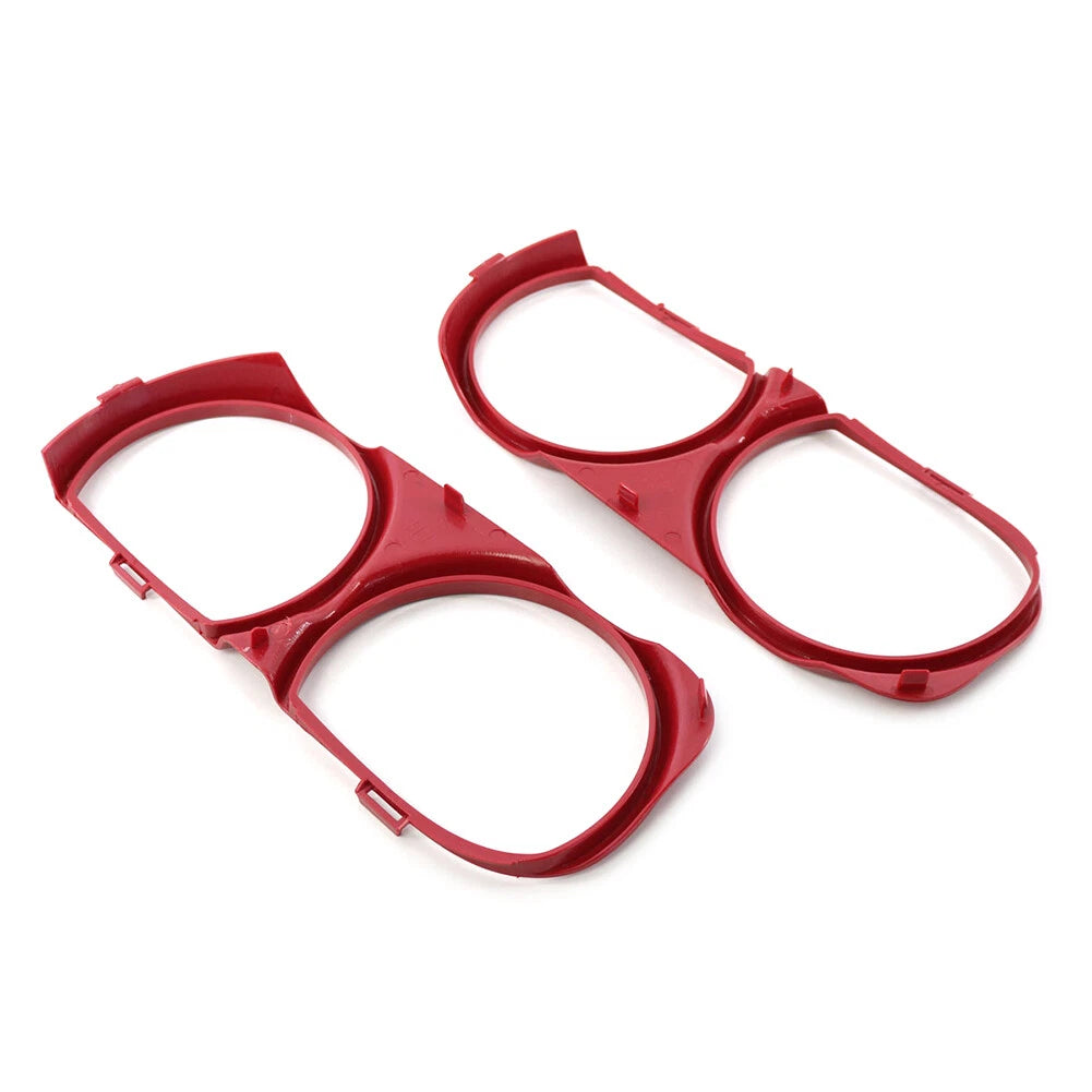 Red Front Headlight Bezel for Dodge Challenger 2015-2021 (2 x)