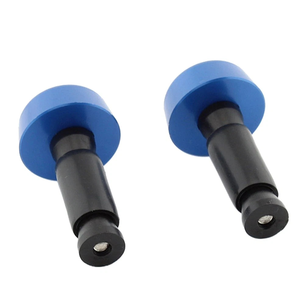 0.5in Handlebar Hand Grips & End Caps for Universal Motorcycle - Blue