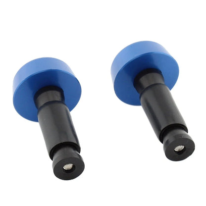 0.5in Handlebar Hand Grips & End Caps for Universal Motorcycle - Blue
