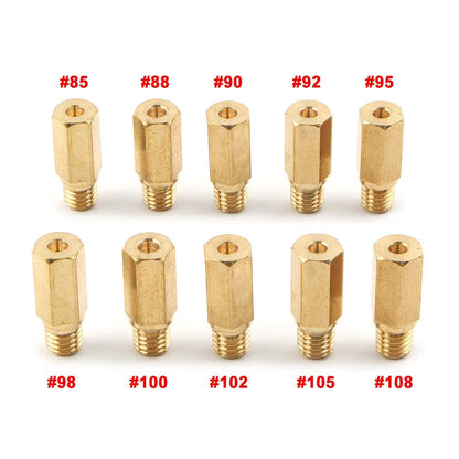 10 x M5 Main Jets Carburetor for Keihin OKO KOSO PWK PWM BD CRS FCR (No Year)