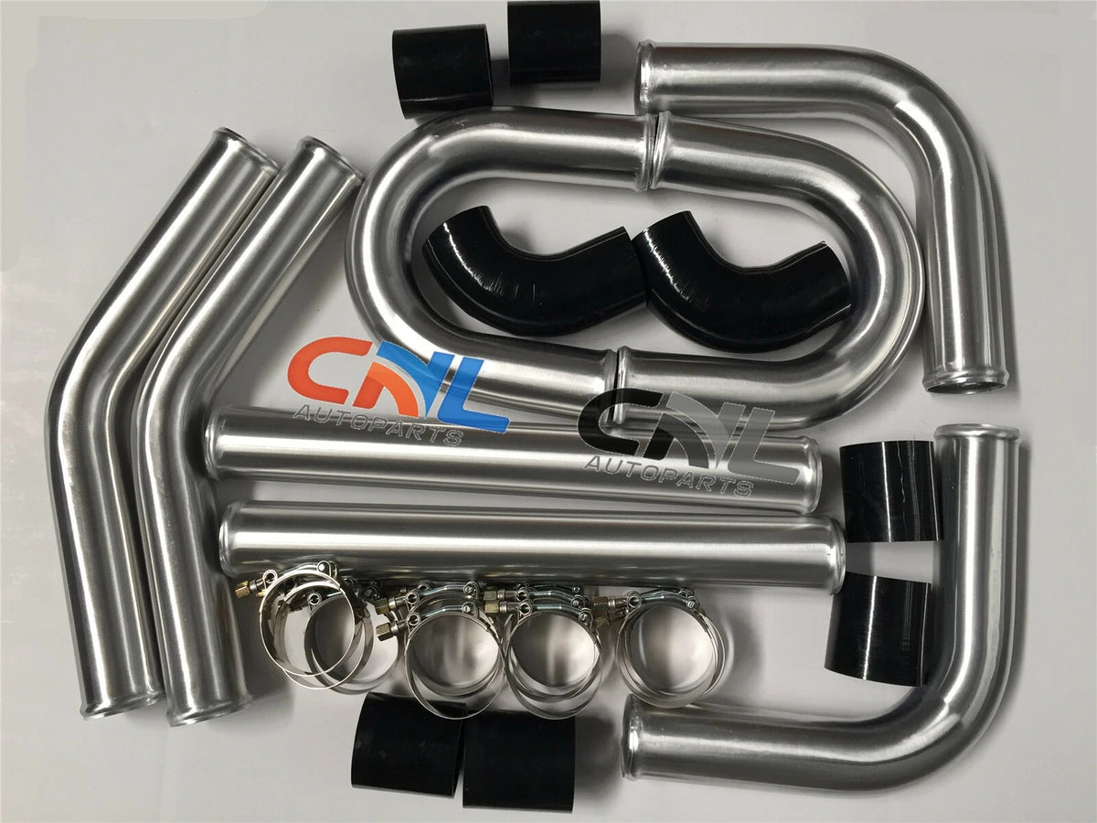 3" 76MM Universal Black T-Clamp Kit 16 x Aluminium Turbo Intercooler Pipes