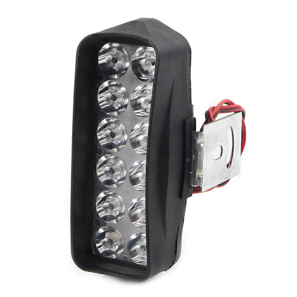 12-LED White Fog Light Headlamp for Motorcycle UTV ATV