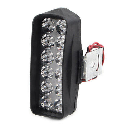 12-LED White Fog Light Headlamp for Motorcycle UTV ATV