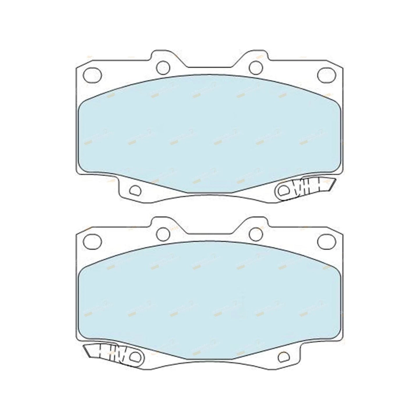 HD Front Disc Brake Pads for Hilux GGN25 KUN25 KUN26 TGN26 (2005–2016)