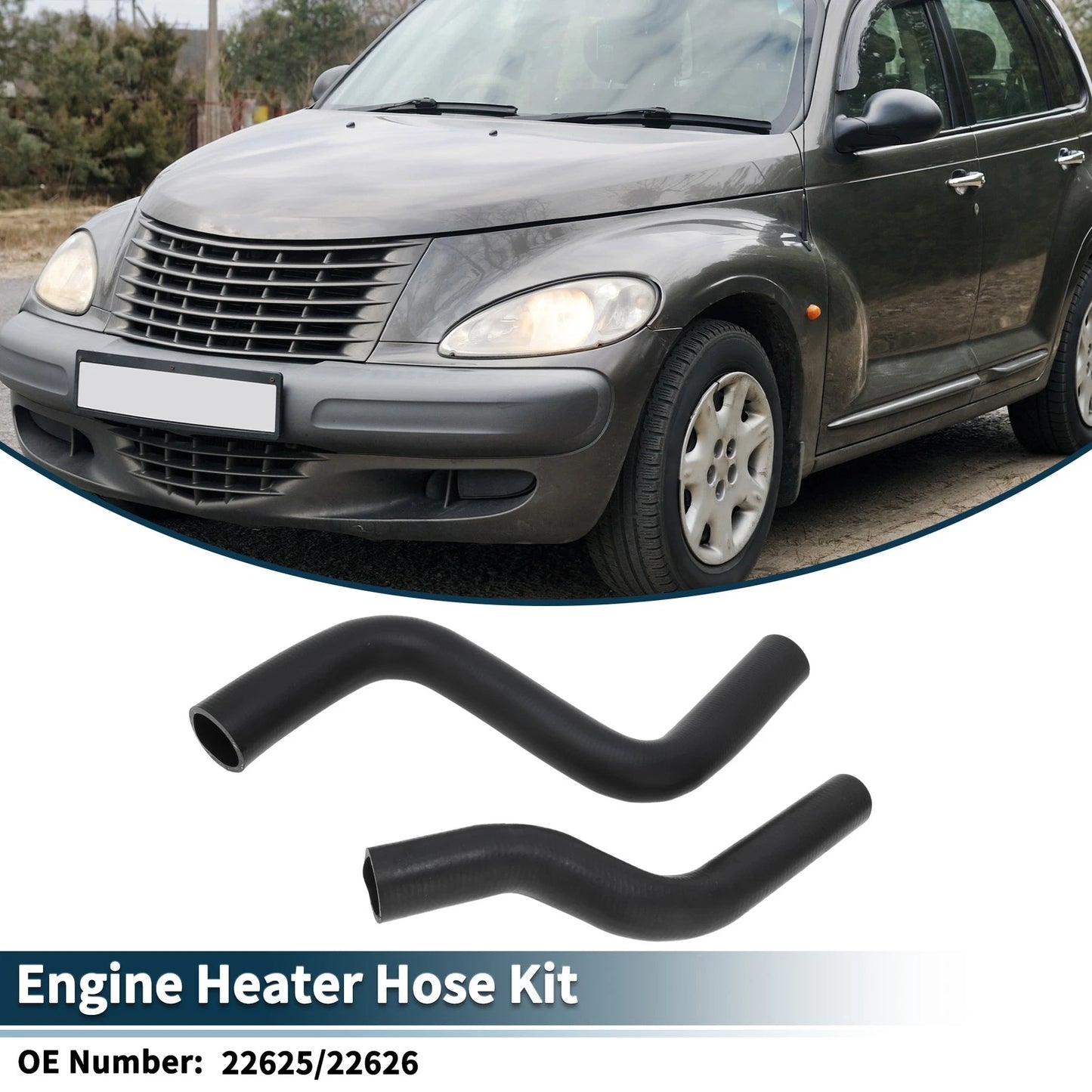 1 Set Water Pipes Engine Radiator Coolant Hose for Dodge Caravan (2001-2007)