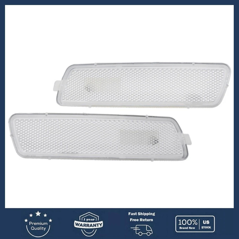 Front Bumper Reflector Side Marker Light White for MK6 Golf Jetta (2009–2014)