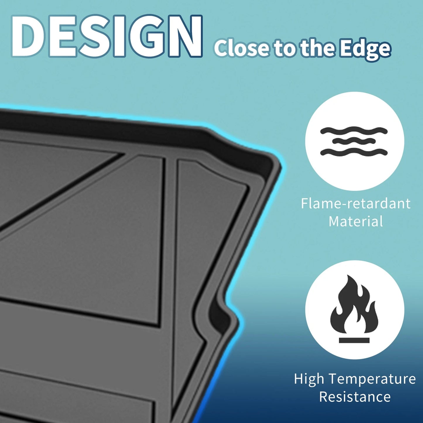 Flat Face Cargo Liner Rear Trunk Mat for Jeep Wrangler 2 Door (2018-2021)