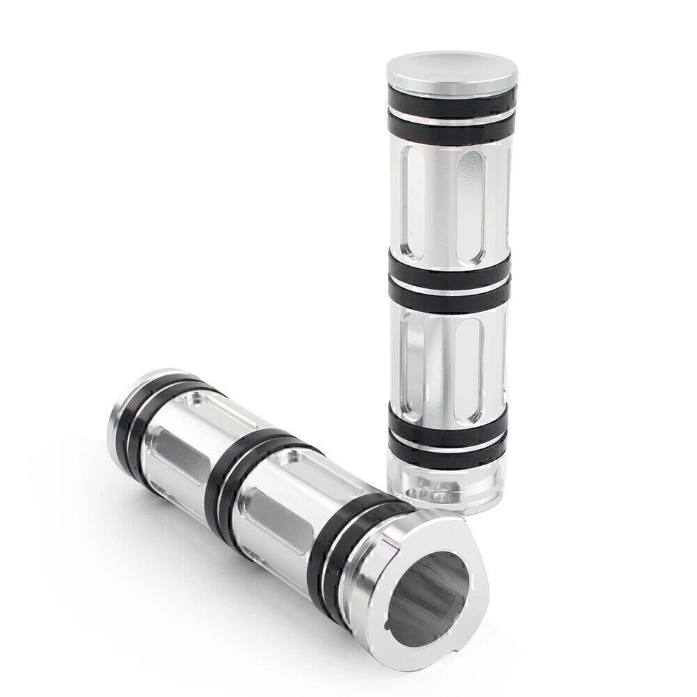 1" Aluminum Handlebar Hand Grips for Harley Sportster Dyna Softail Road King