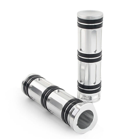 1" Aluminum Handlebar Hand Grips for Harley Sportster Dyna Softail Road King