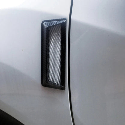 Carbon Fiber Style Hood Vent Louvers for Universal Car Decor