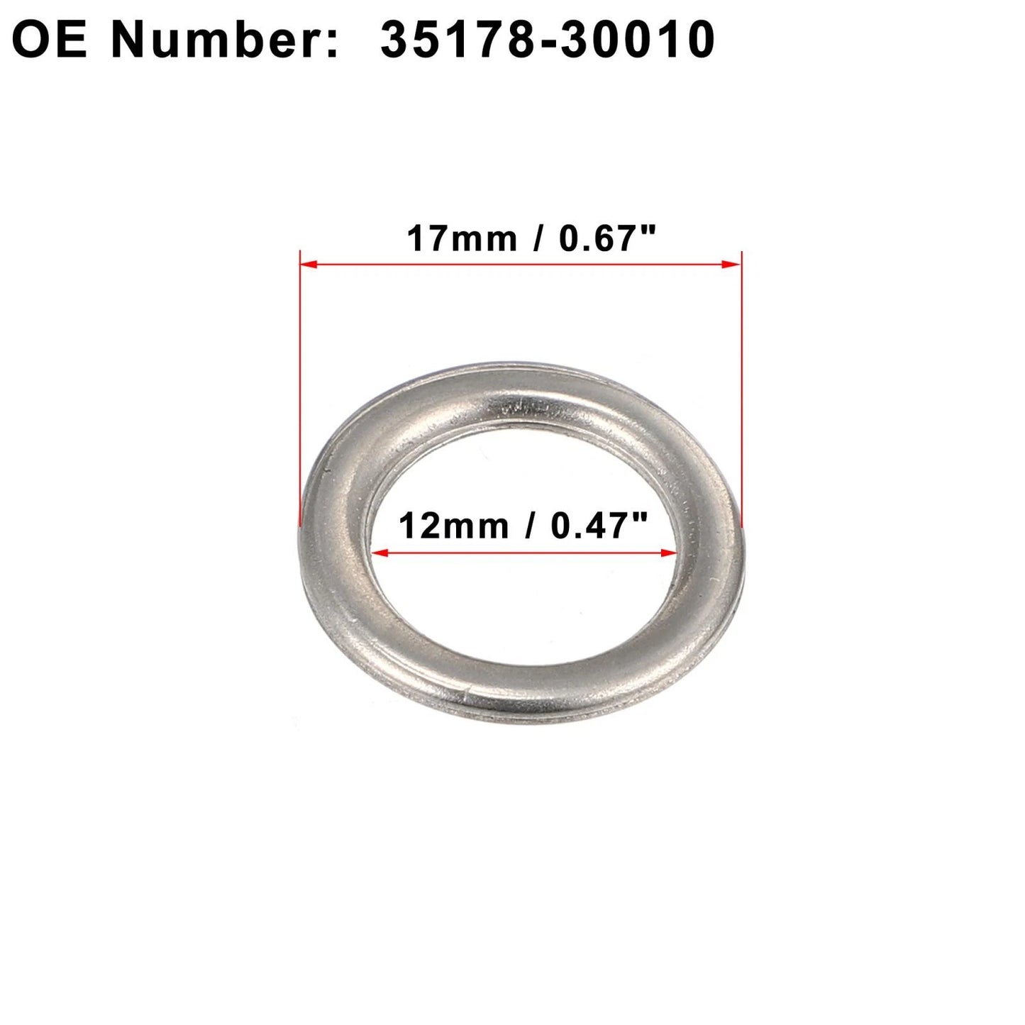 15 x Engine Oil Drain Screw Gaskets M12 for Toyota Tacoma (2009-2019)