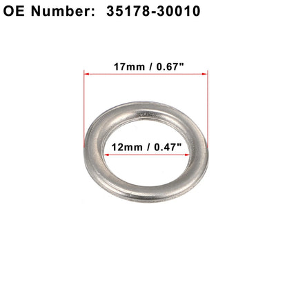 15 x Engine Oil Drain Screw Gaskets M12 for Toyota Tacoma (2009-2019)