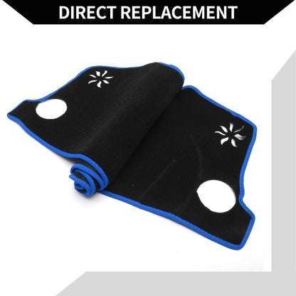 Dashboard Cover Mat for Honda Vezel RV3-RV6 (2021-2024) Black Blue 1 Set