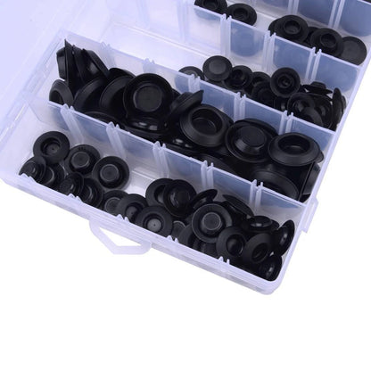 141Pcs Car Body Fastener Clips Flush Mount Plastic Hole Plugs
