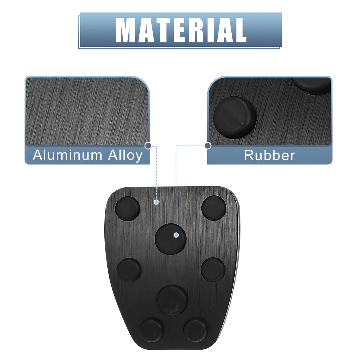 Gas Brake Clutch Pedal Covers for Subaru Impreza Forester