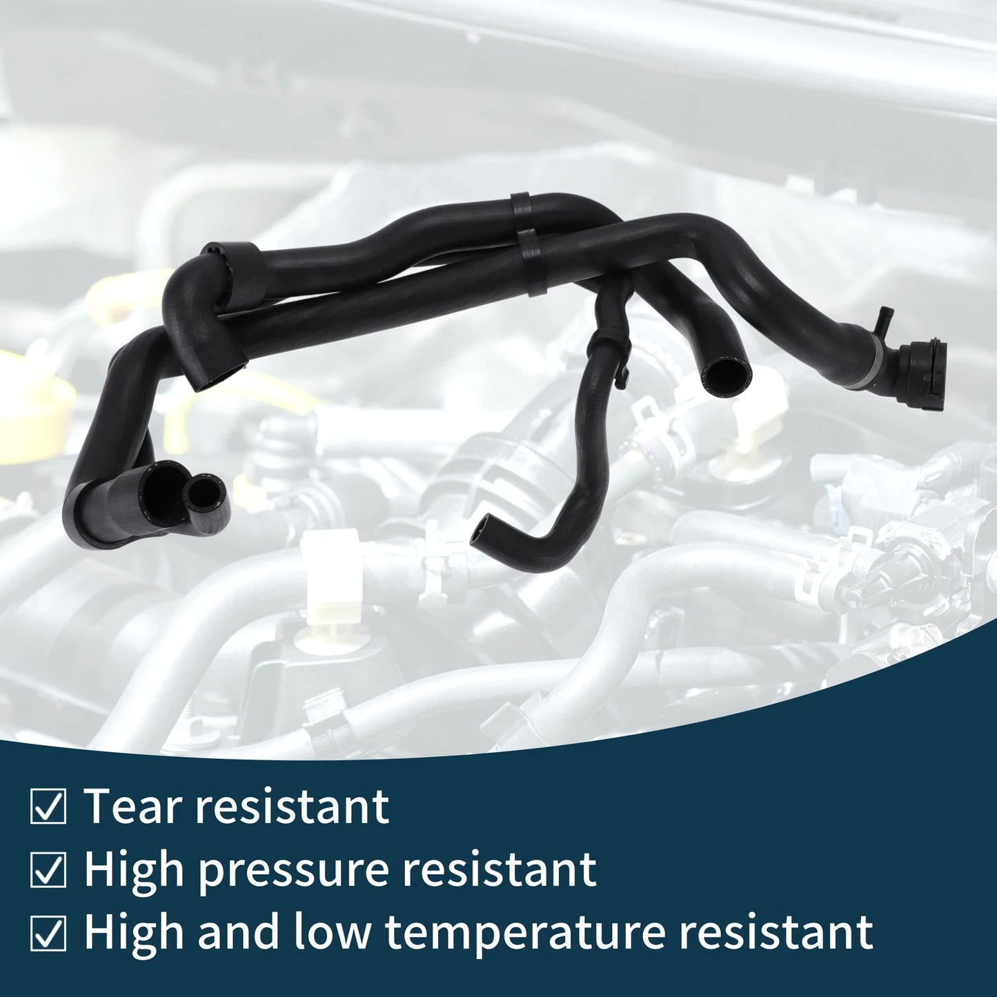 Radiator Hose for Porsche Cayenne 2010-2017 Rubber Water Pipe