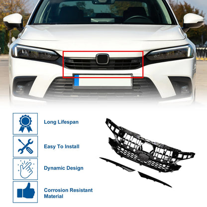 Front Hood Bumper Grille for Honda Civic Facelift Type-R Style (2016-2021)