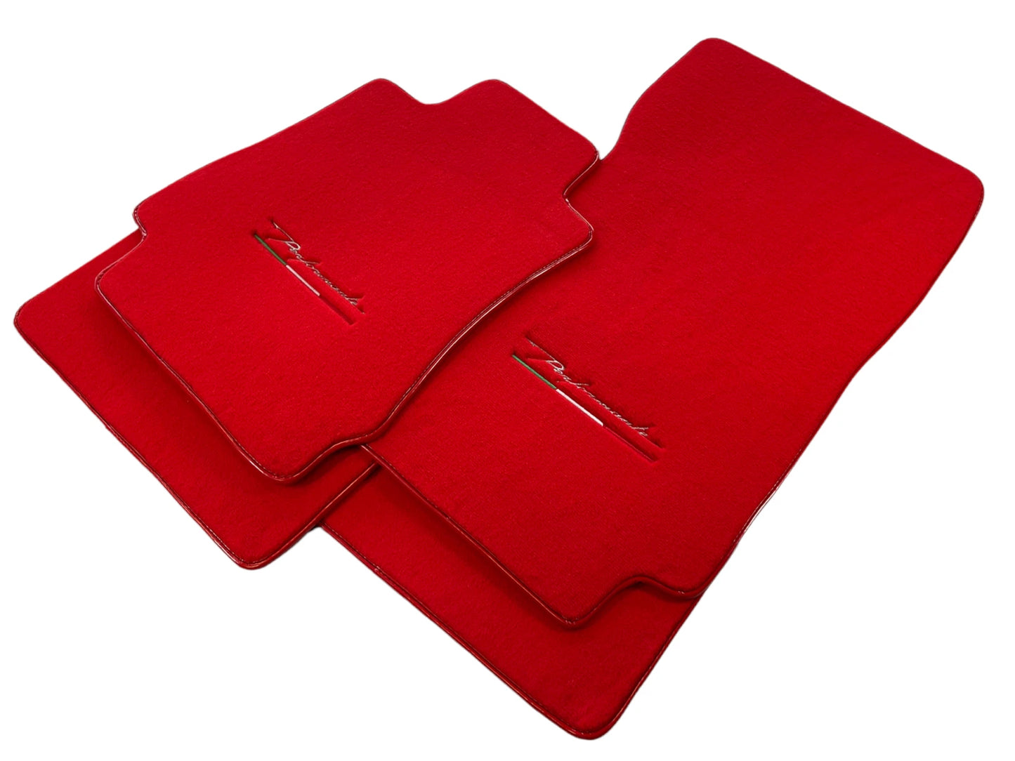 Tailored Carpet Floor Mats for Alfa Romeo Giulia 2015-2021 (2 x Red)
