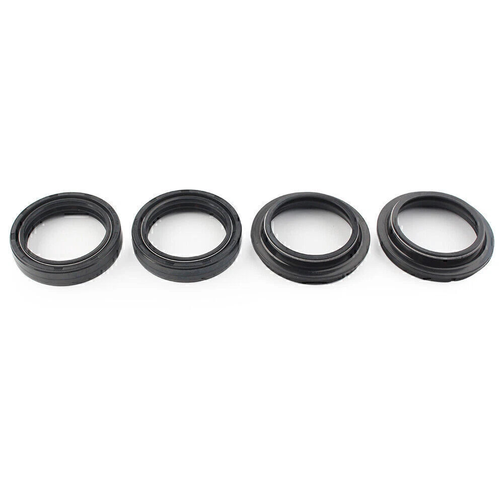 4 x Black 41x54mm Motorcycle Front Fork Damper Shock Absorber Seal
