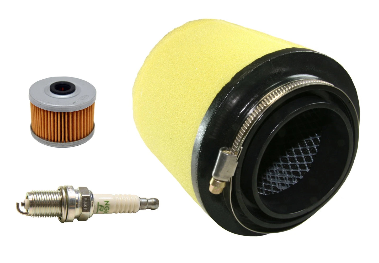 Air Filter, Oil Filter & NGK Spark Plug for Honda Foreman 500 (2005–2009)