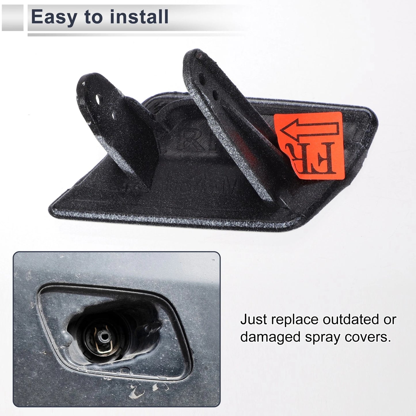Bumper Headlight Washer Nozzle Cover Cap for BMW 3 Series (2006-2013)