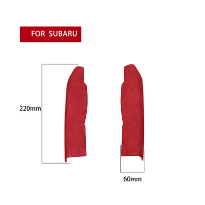 2 x Red Central Console Trim Covers for Subaru BRZ 86 (2013-2020) Leather
