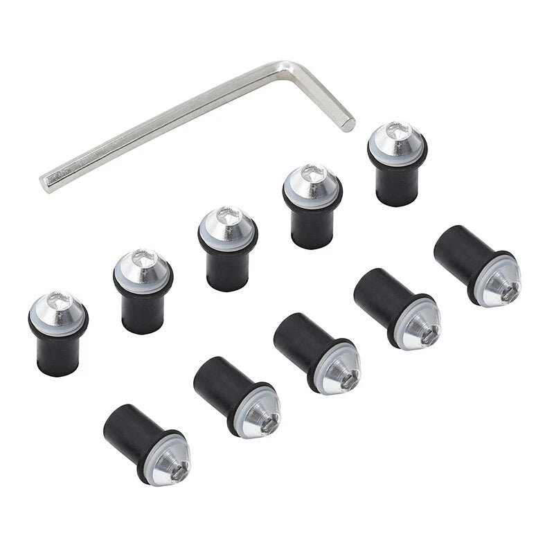 10pcs Windscreen Windshield Bolts Nuts Screws for Honda Suzuki Kawasaki Yamaha