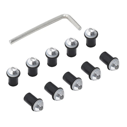 10pcs Windscreen Windshield Bolts Nuts Screws for Honda Suzuki Kawasaki Yamaha