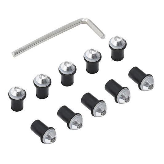 10pcs Windscreen Windshield Bolts Nuts Screws for Honda Suzuki Kawasaki Yamaha
