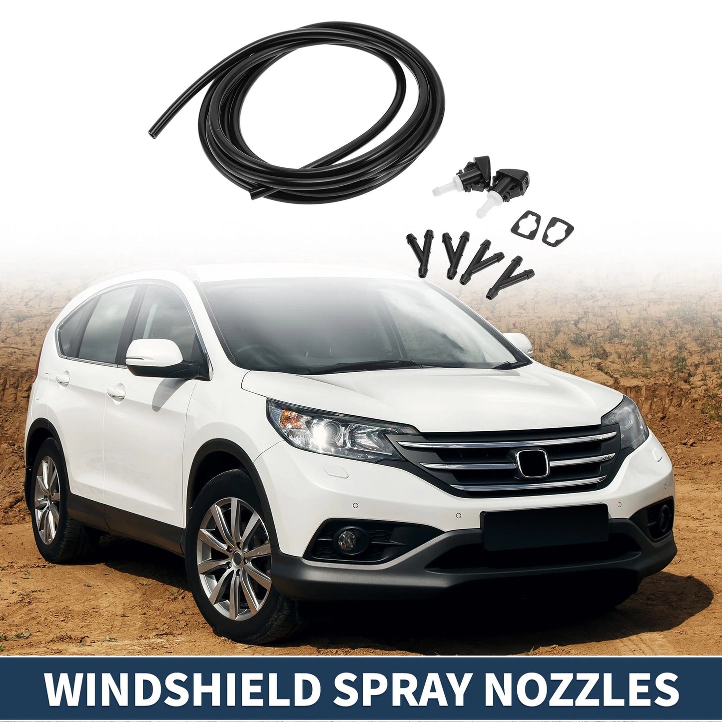 1 Set Front Windshield Washer Nozzles for Chrysler Town & Country