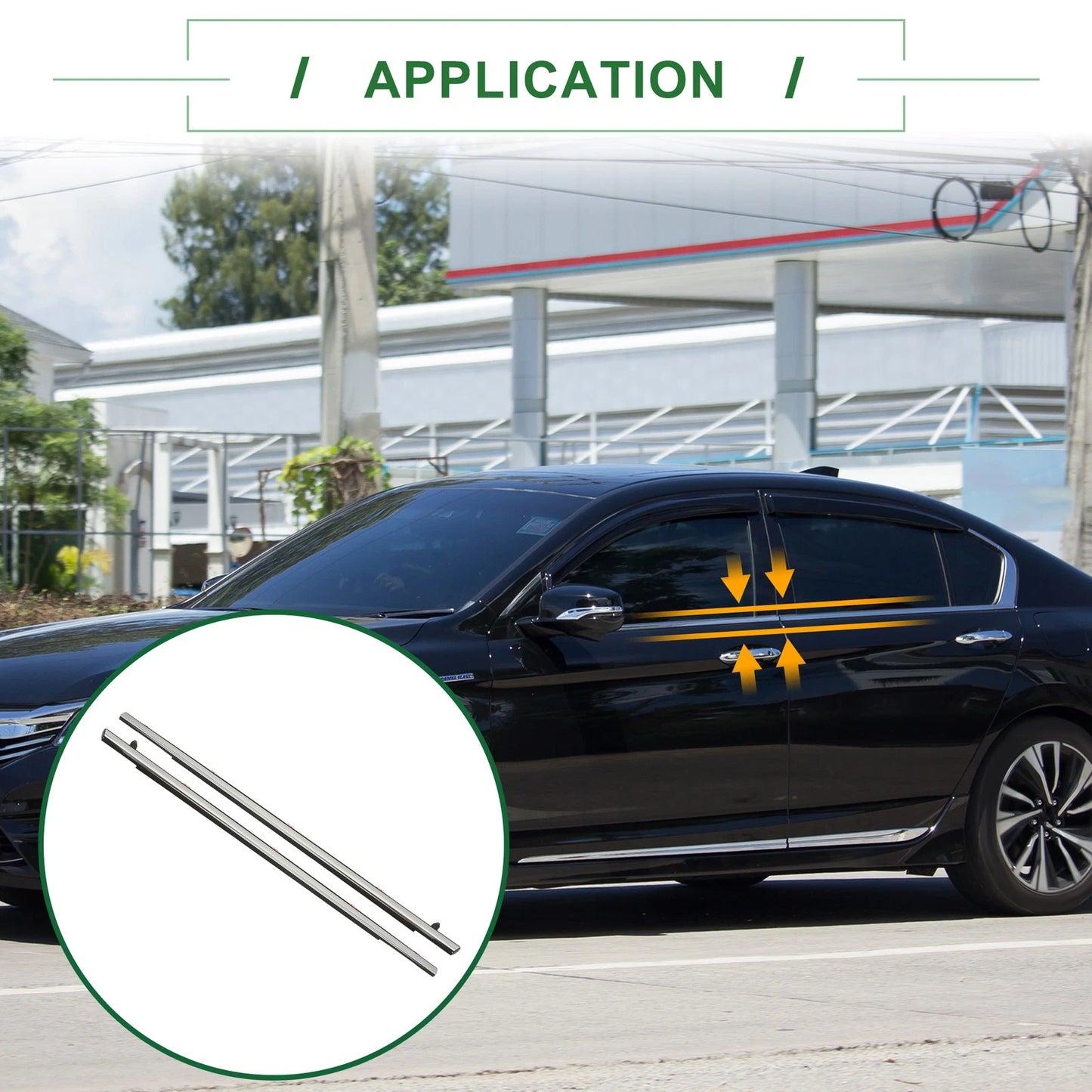 Rear Weatherstrip Window Seal for Honda Accord (2018-2023)