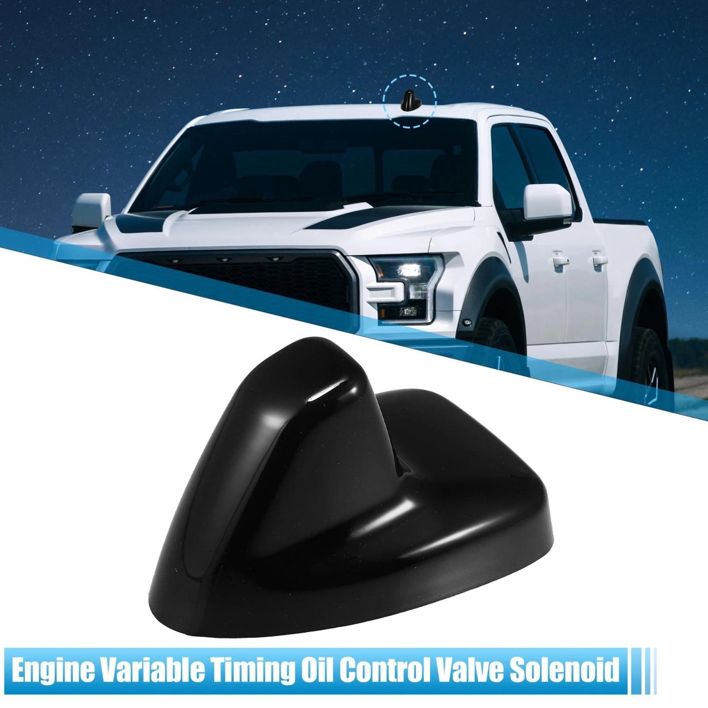 Shark Fin Antenna Cover Trim Black for Ford F-150 (2015-2020)