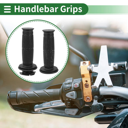 7/8 22mm Hand Grips TPU Black Hexagon for Motorcycle