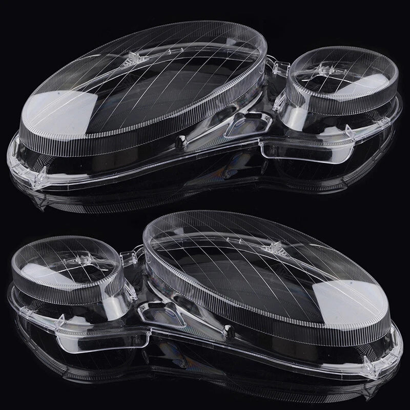Headlight Lens Covers 2 x Left & Right for Benz W211 E350 E300 2002-2008