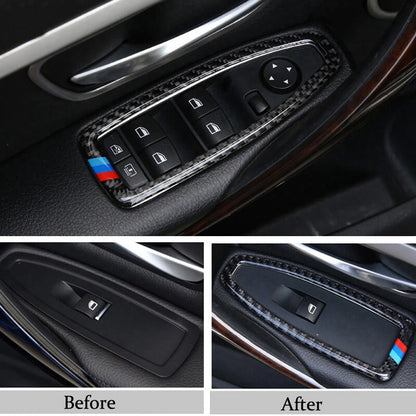 Carbon Fiber Window Panel Cover Trim for BMW F30 3 Series (2012-2019)