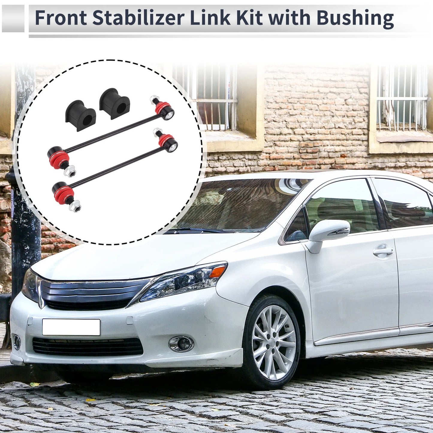 Front Stabilizer Bar Links with 2 x Bushings for Toyota Solara (2004-2008)