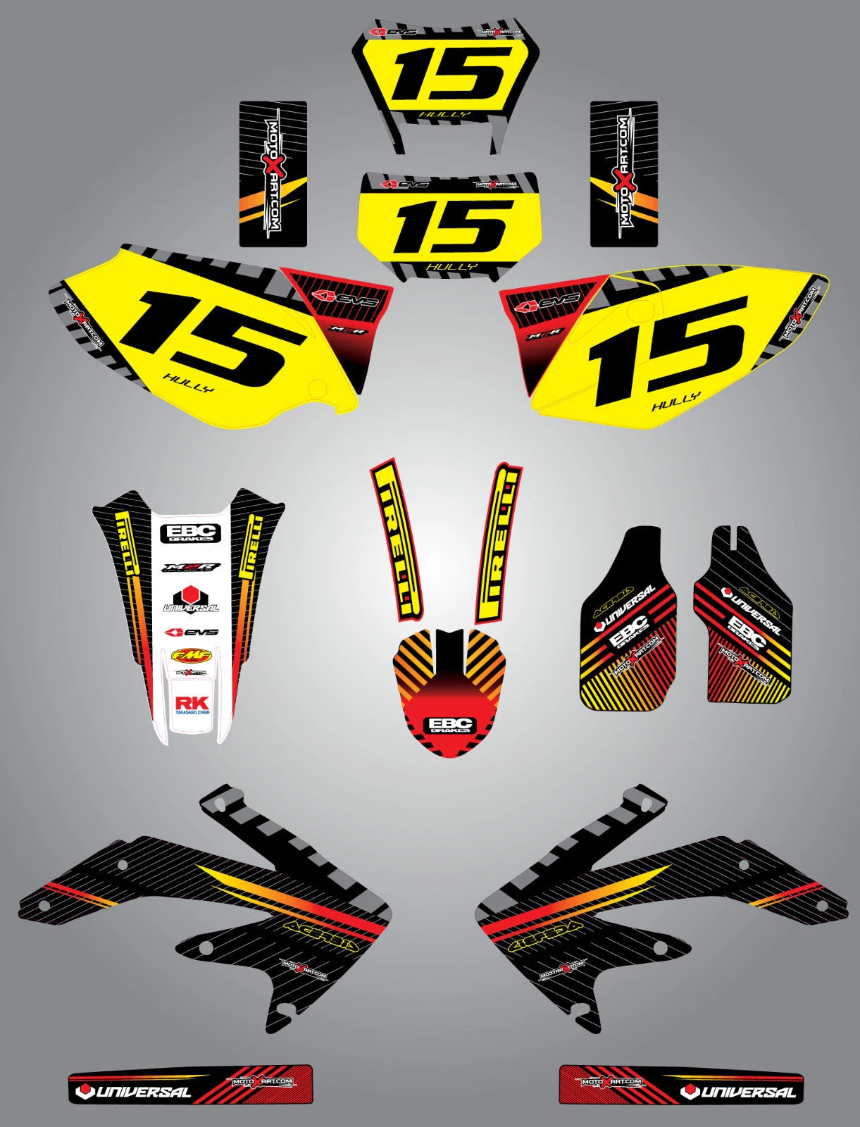 Full Custom Graphic Kit for Honda CRF 250X (2004-2012)