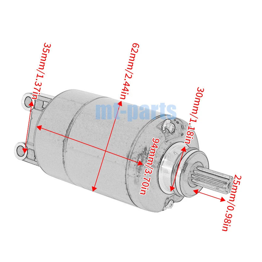Starter Motor for Hyosung GD 250 N, GD 250 R (2015-2021)