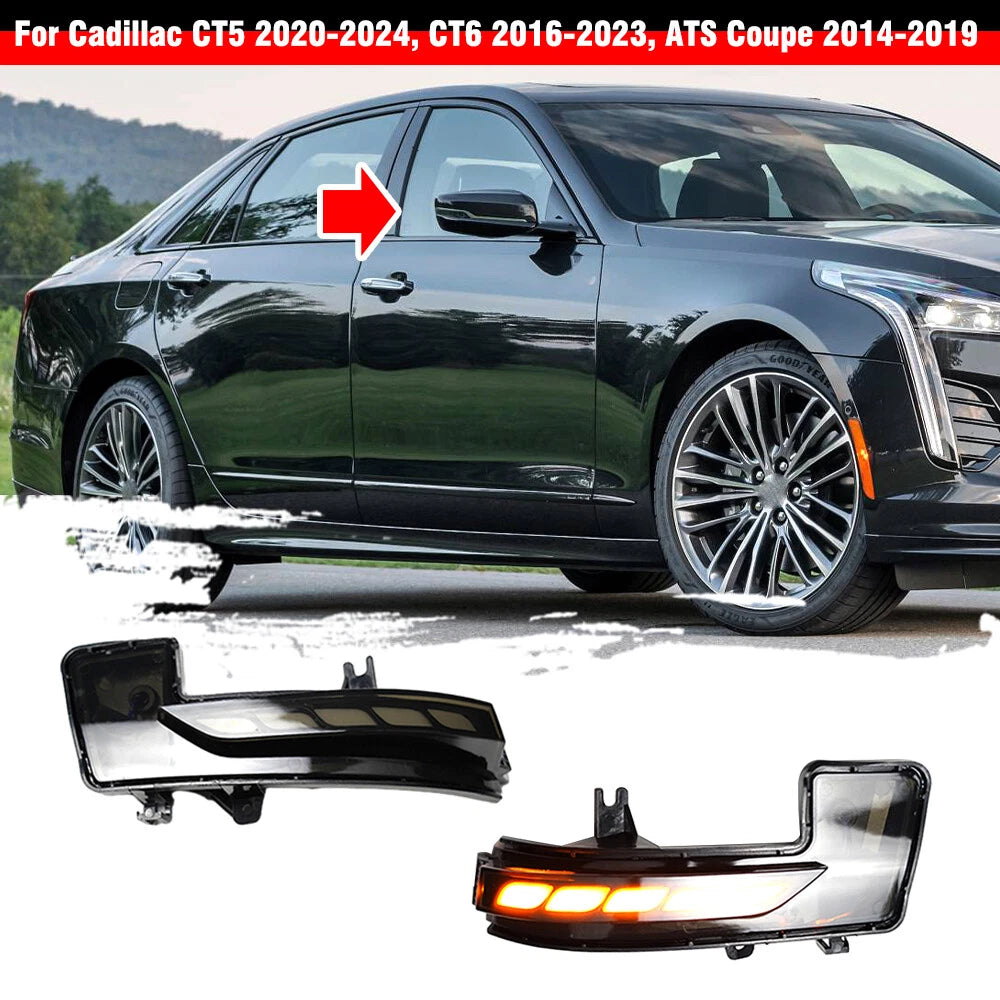 Wing Mirror Turn Signal Light for Cadillac CT5 CT6 ATS