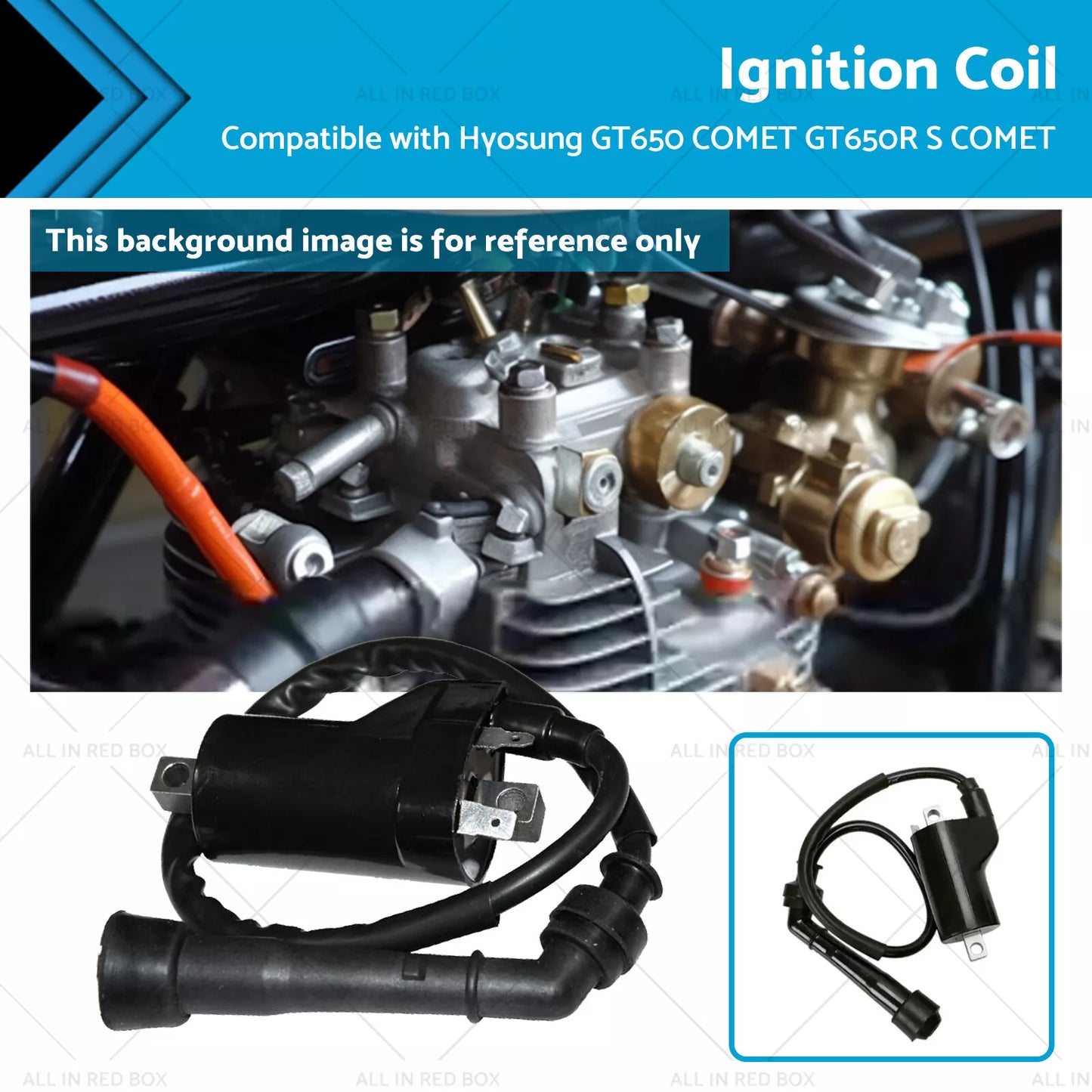 12V Single Lead Ignition Coil for Hyosung GT650 COMET / GT650R (2003-2018)