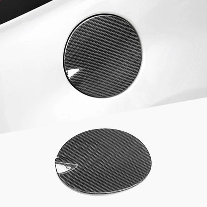 Real Carbon Fiber Fuel Tank Cap Oil Cover Trim fit for Fiat 500 2012-2019