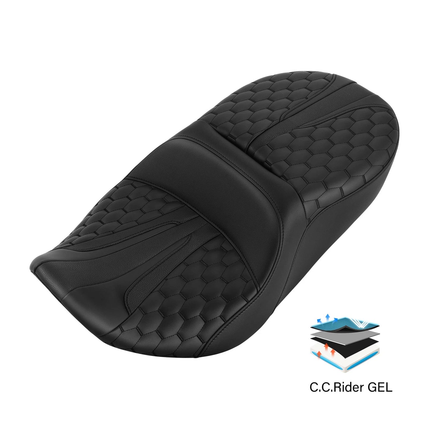 Driver Passenger Gel Seat for Harley CVO Road Street Glide FLHXSE (2023-2025)